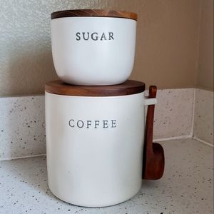 Stoneware Coffee and Sugar Canister - Hearth & Hand with Magnolia